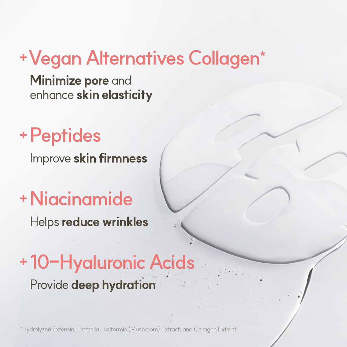 THE FACE SHOP mask applied on model demonstrating full face coverage