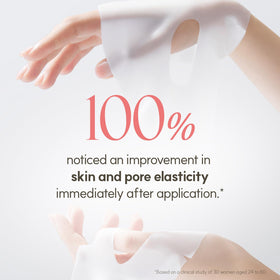 THE FACE SHOP mask held in hand showing true size and scale