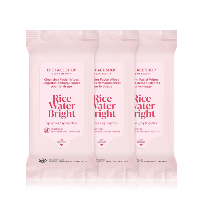 THE FACE SHOP pack front showing 3-pack value and portability benefit