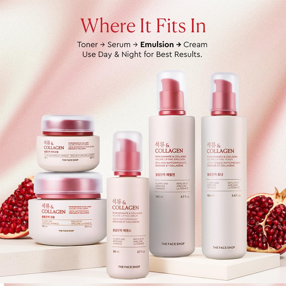 The Face Shop label detail highlighting ingredient list and product claims