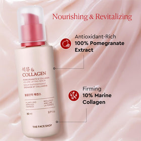The Face Shop serum drop texture demonstrating lightweight absorption and hydration