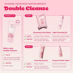 THE FACE SHOP rice ingredients arranged to show moisturizing benefit