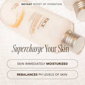 the face shop rice ceramide ingredients label showing rice extract and vegetable ceramide benefit