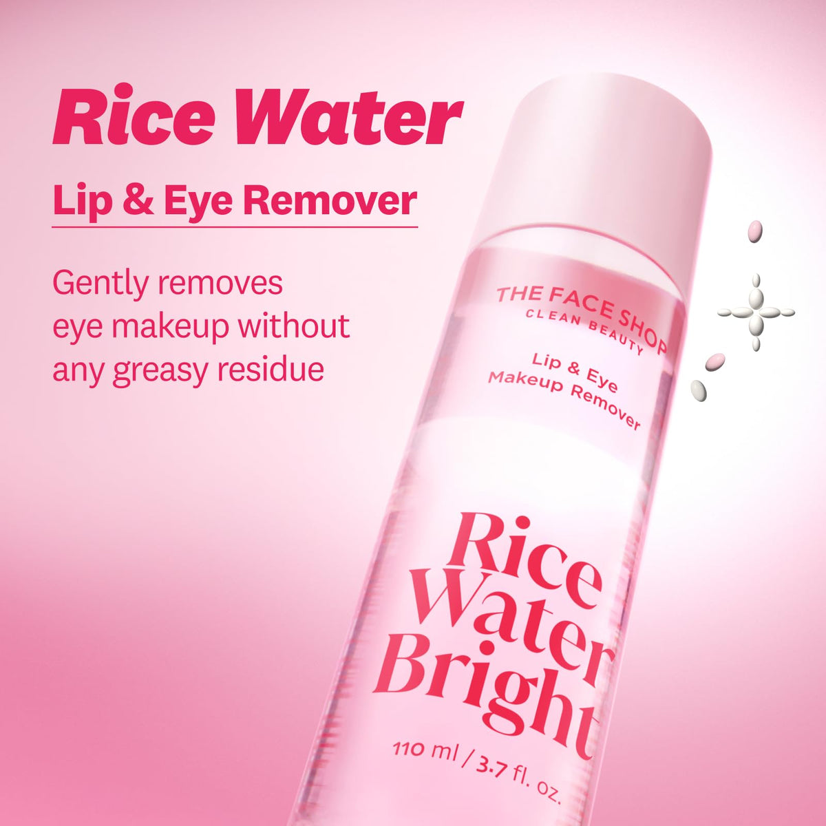 The Face Shop soaked cotton pad wiping mascara for gentle cleansing