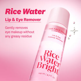 The Face Shop soaked cotton pad wiping mascara for gentle cleansing