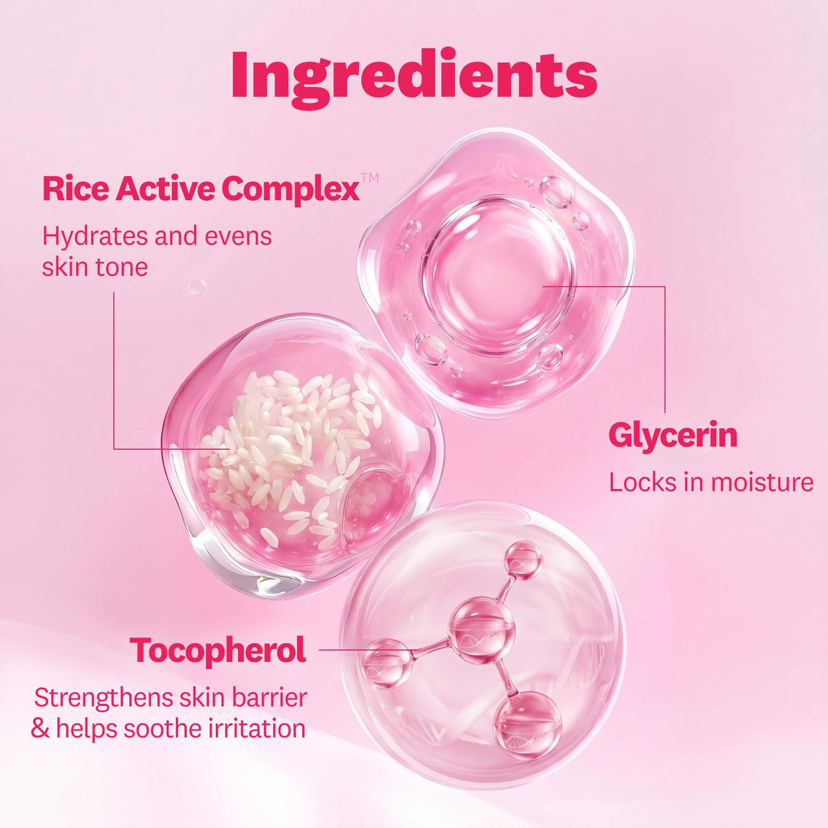 The Face Shop product label and Rice Active Complex ingredients benefit