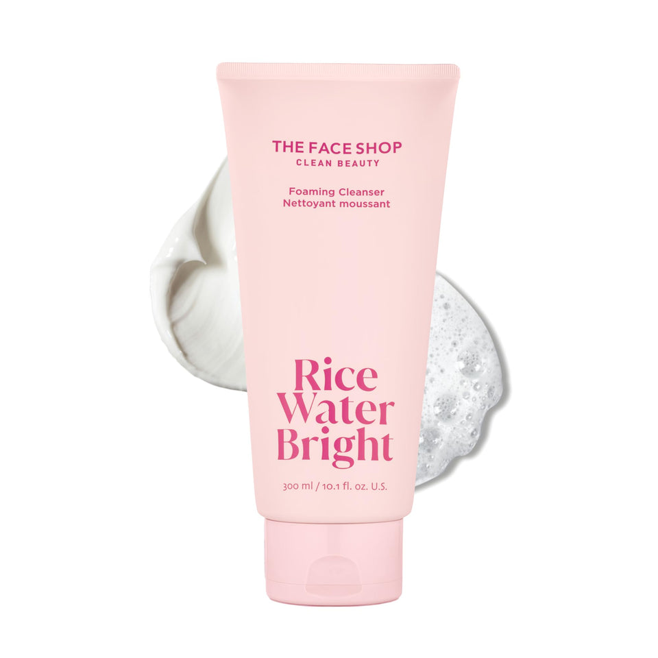 The Face Shop rice water front packaging showing cleanser tube and branding for reassurance