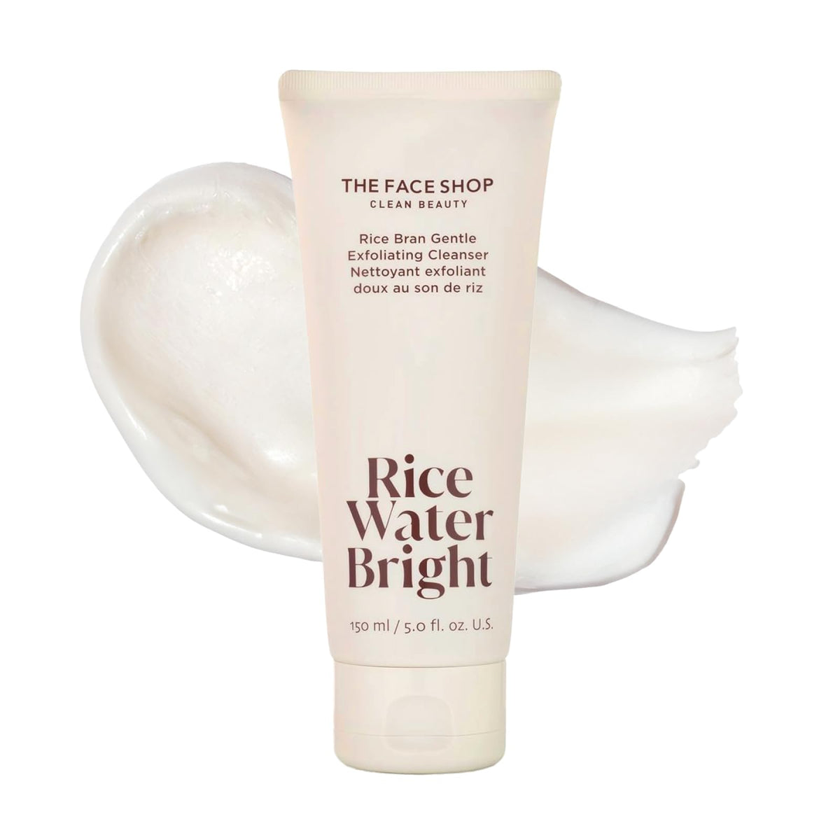 The Face Shop front packaging showing cleanser tube and branding for bright skin