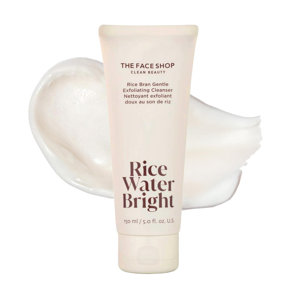The Face Shop front packaging showing cleanser tube and branding for bright skin