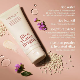 Tube held in hand to show size of The Face Shop cleanser and travel convenience