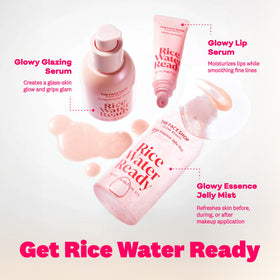 After-spray skin glow comparison showing The Face Shop instant radiance