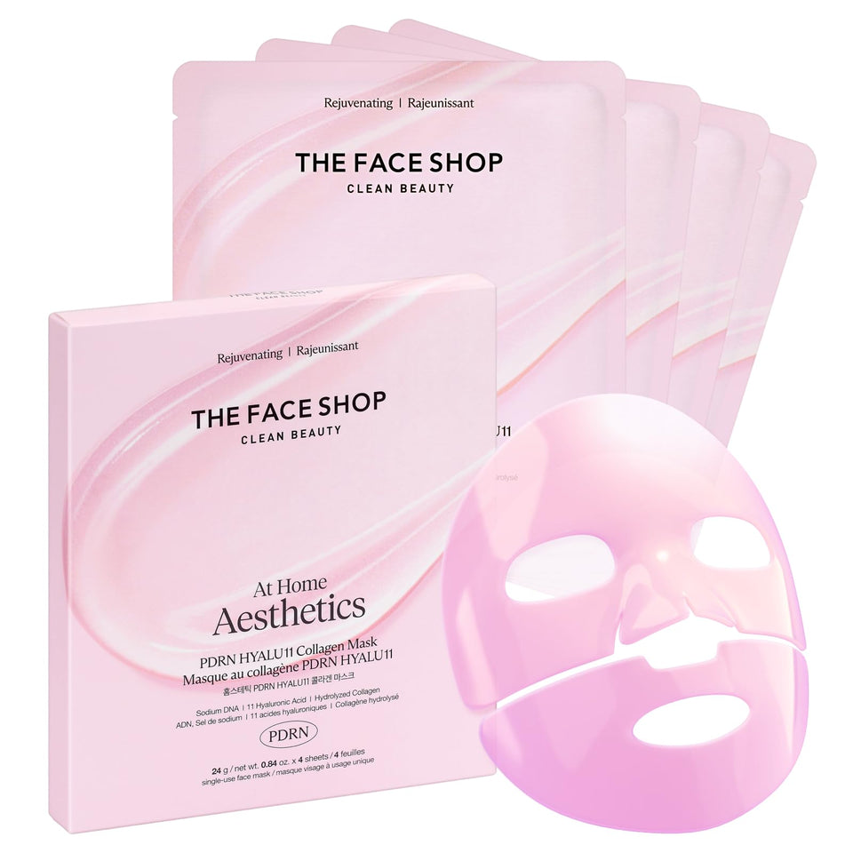 The Face Shop front packaging shows product name and benefits