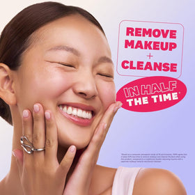THE FACE SHOP tube next to hand to show actual 6.4 fl oz scale