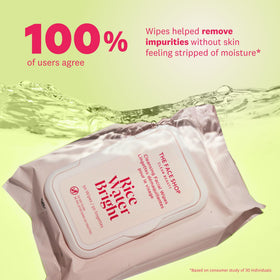 THE FACE SHOP ingredient label detail highlighting rice extract and moisturizing components