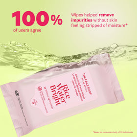 THE FACE SHOP wipes on bathroom counter for quick daily skin refresh