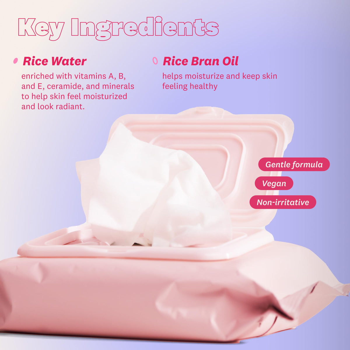THE FACE SHOP stacked packs suggesting bulk supply and on-the-go convenience benefit