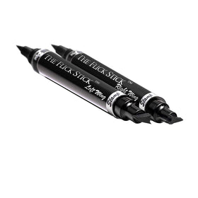 the flick stick in a travel pouch lifestyle shot showing portability benefit