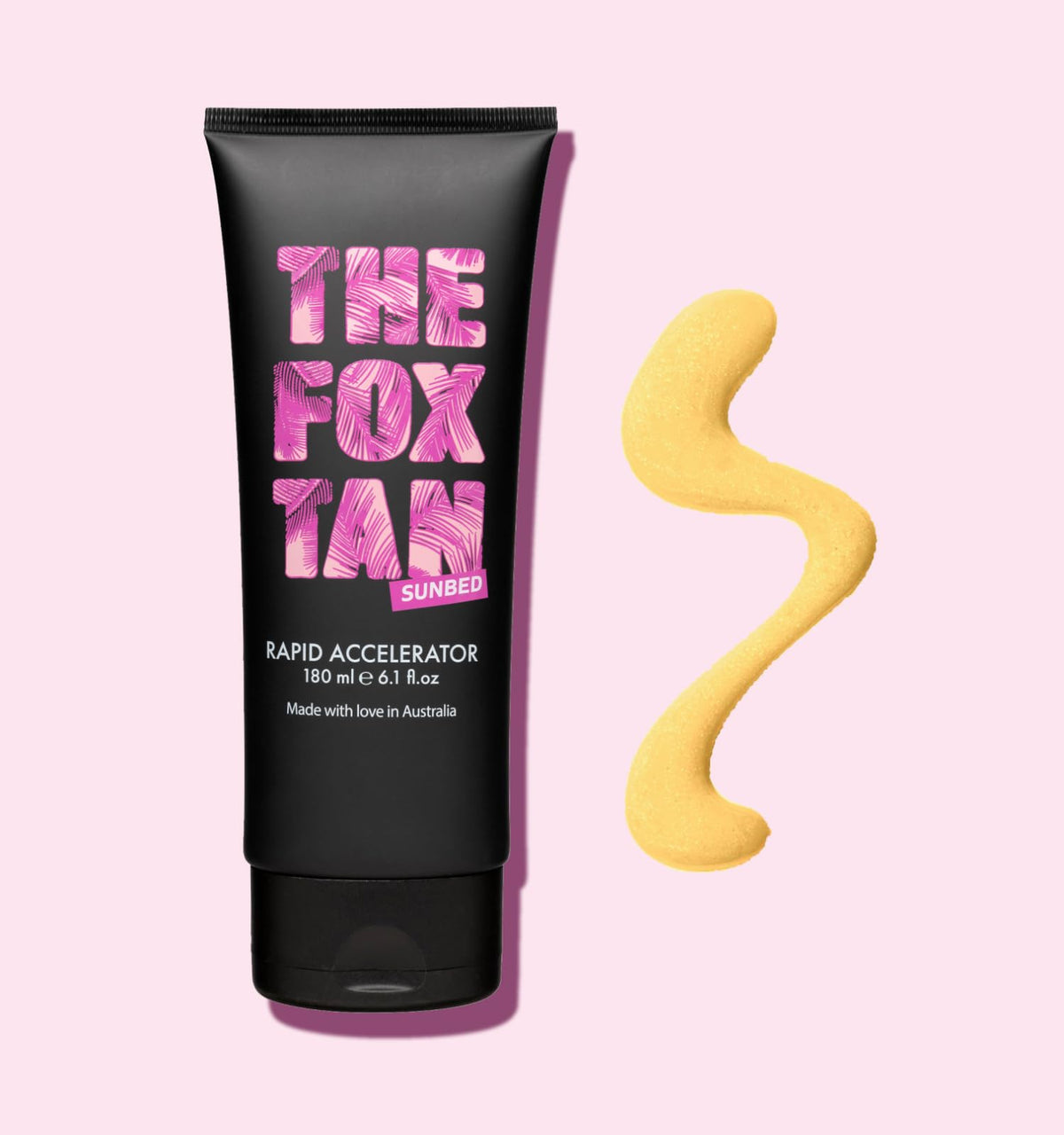 The Fox Tan accelerator applied in a tanning salon showing faster tanning