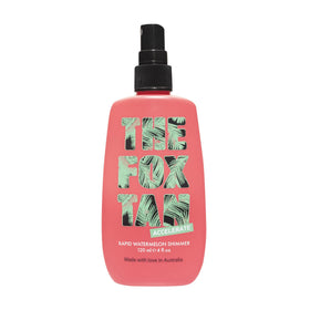 The Fox Tan front bottle 120 mL showing label and travel-ready size benefit
