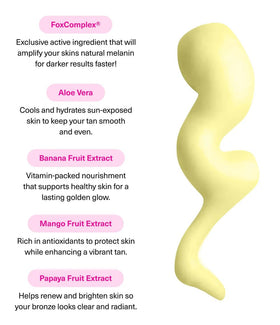 THE FOX TAN whipped lotion texture close-up for quick absorption