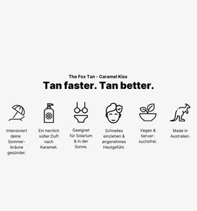 Applying The Fox Tan Rapid Caramel Kiss to leg demonstrating even spread and instant tint