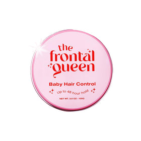 The Frontal Queen front jar view shows branding and compact size benefit