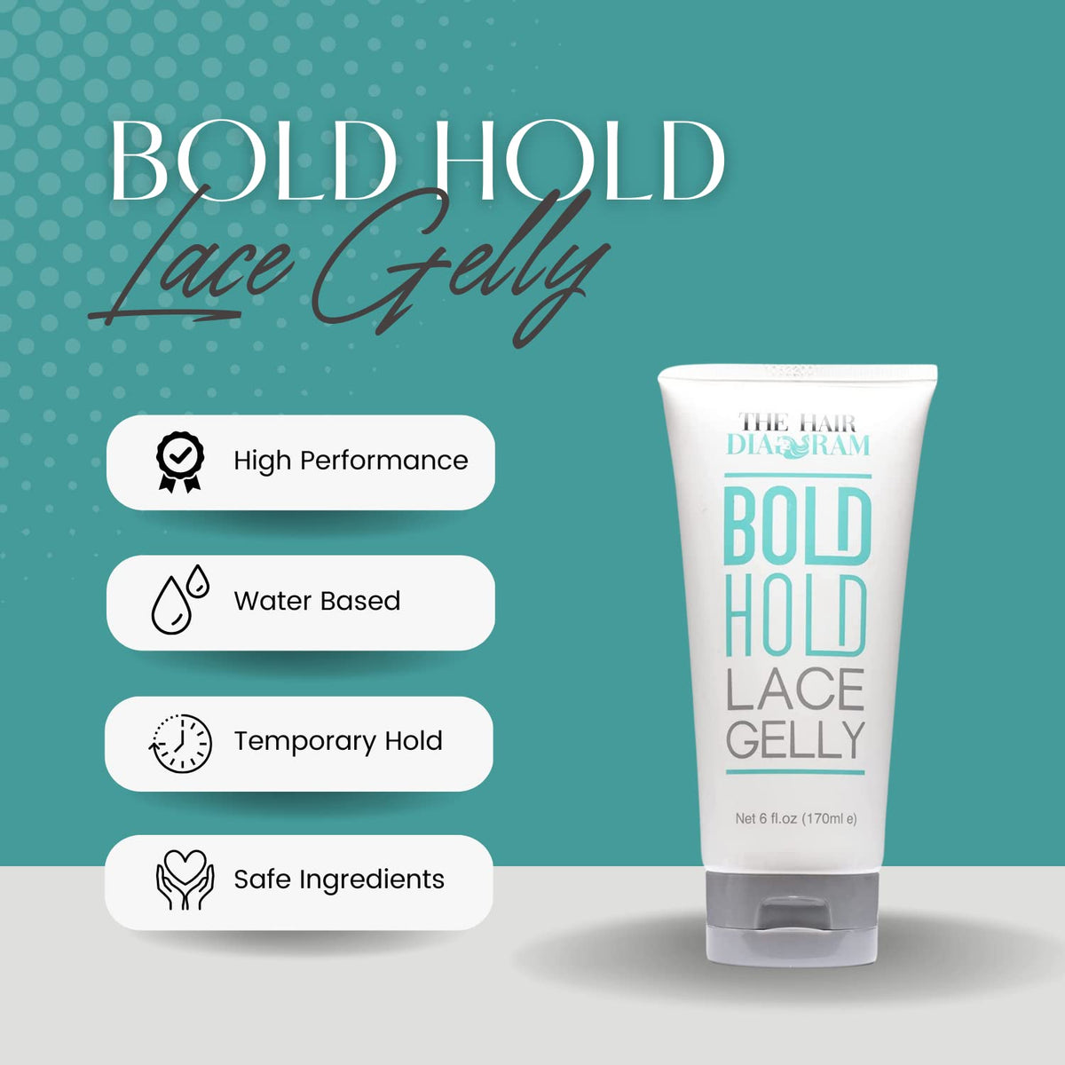 The Hair Diagram applying gel to hairline for precise lace melt