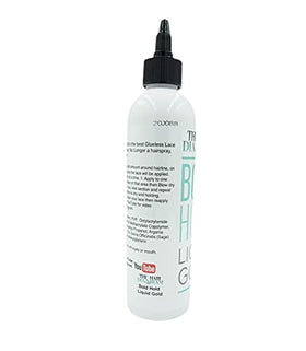 The Hair Diagram applying gel to hairline demonstrating secure application
