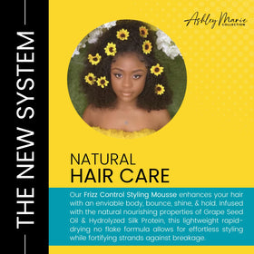 The Hair Diagram Ashley Marie mousse applied while diffusing curls for defined volume