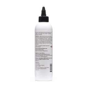 The Hair Diagram close-up of the bold hold 8oz product label benefits