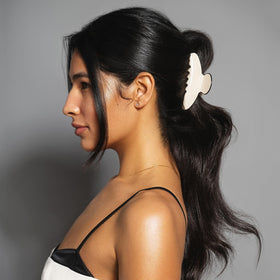 The Hair Edit close detail of glossy surface highlights durability and refined look
