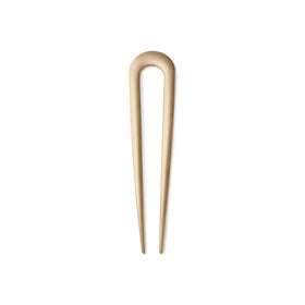 The Hair Edit gold pin front view showing sleek design and polished finish benefit: elegant hold