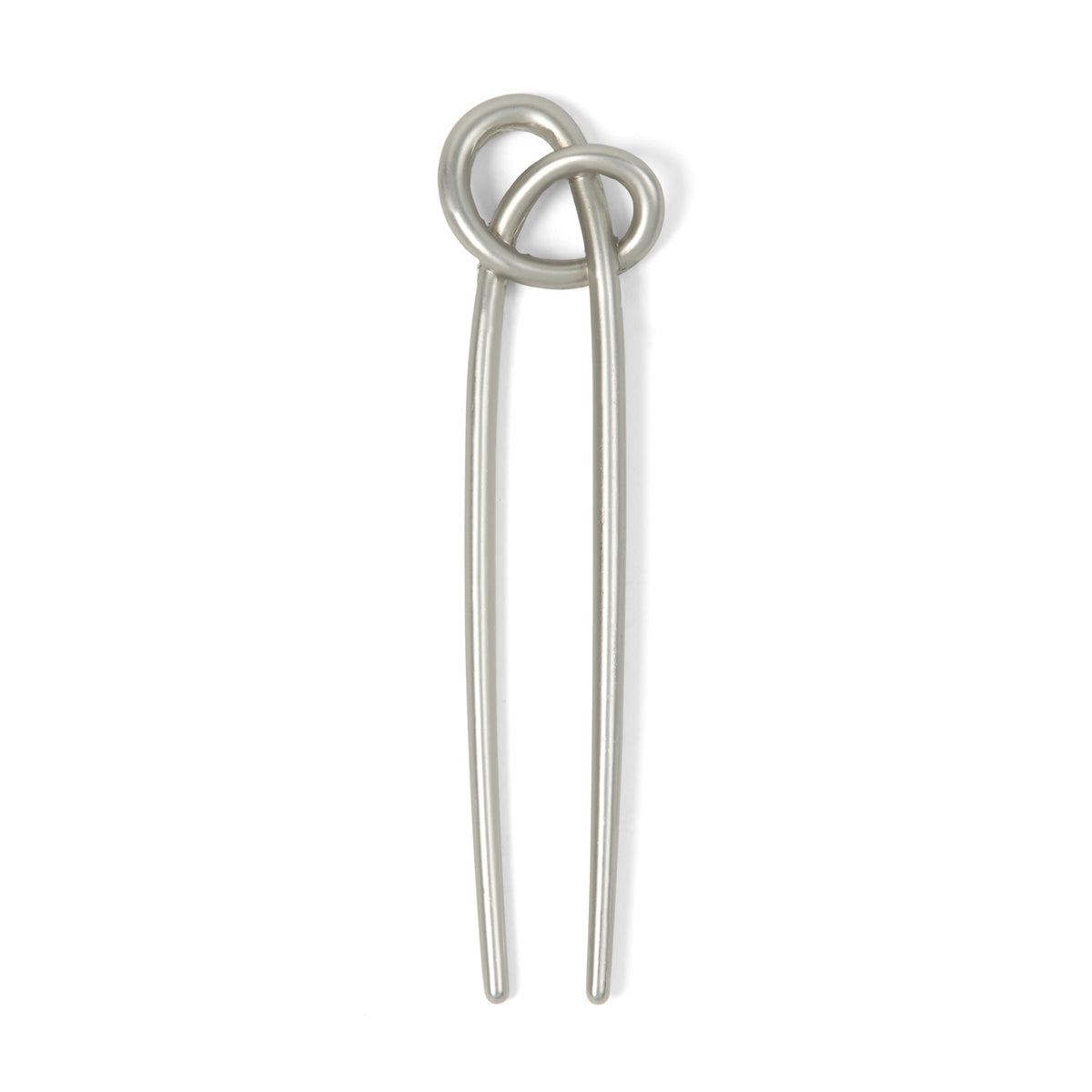 The Hair Edit front view soft silver pin shows sleek modern design and versatile styling benefit