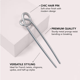 The Hair Edit used in a low bun demonstrates strong hold and quick everyday styling