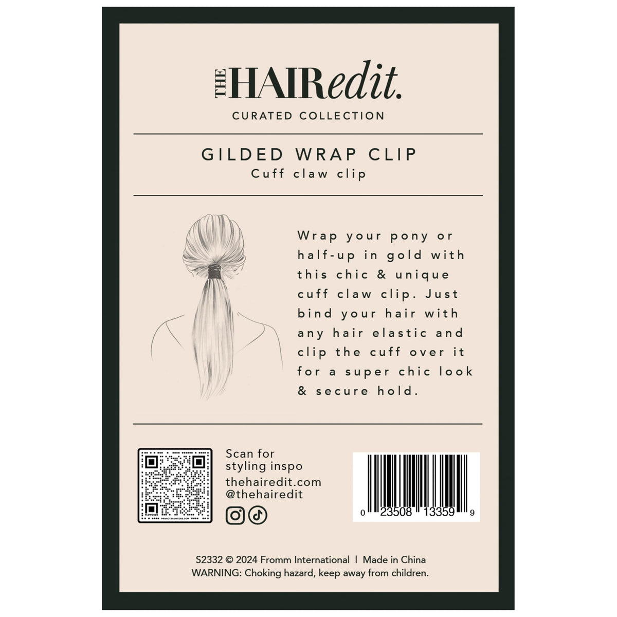 The Hair Edit paired with other hair accessories showing versatile styling options
