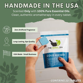 The Herbal Zen close-up of tablet texture highlighting handcrafted quality