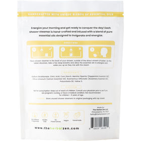 The Herbal Zen peppermint and lemon oils beside tablets showing natural scent benefit