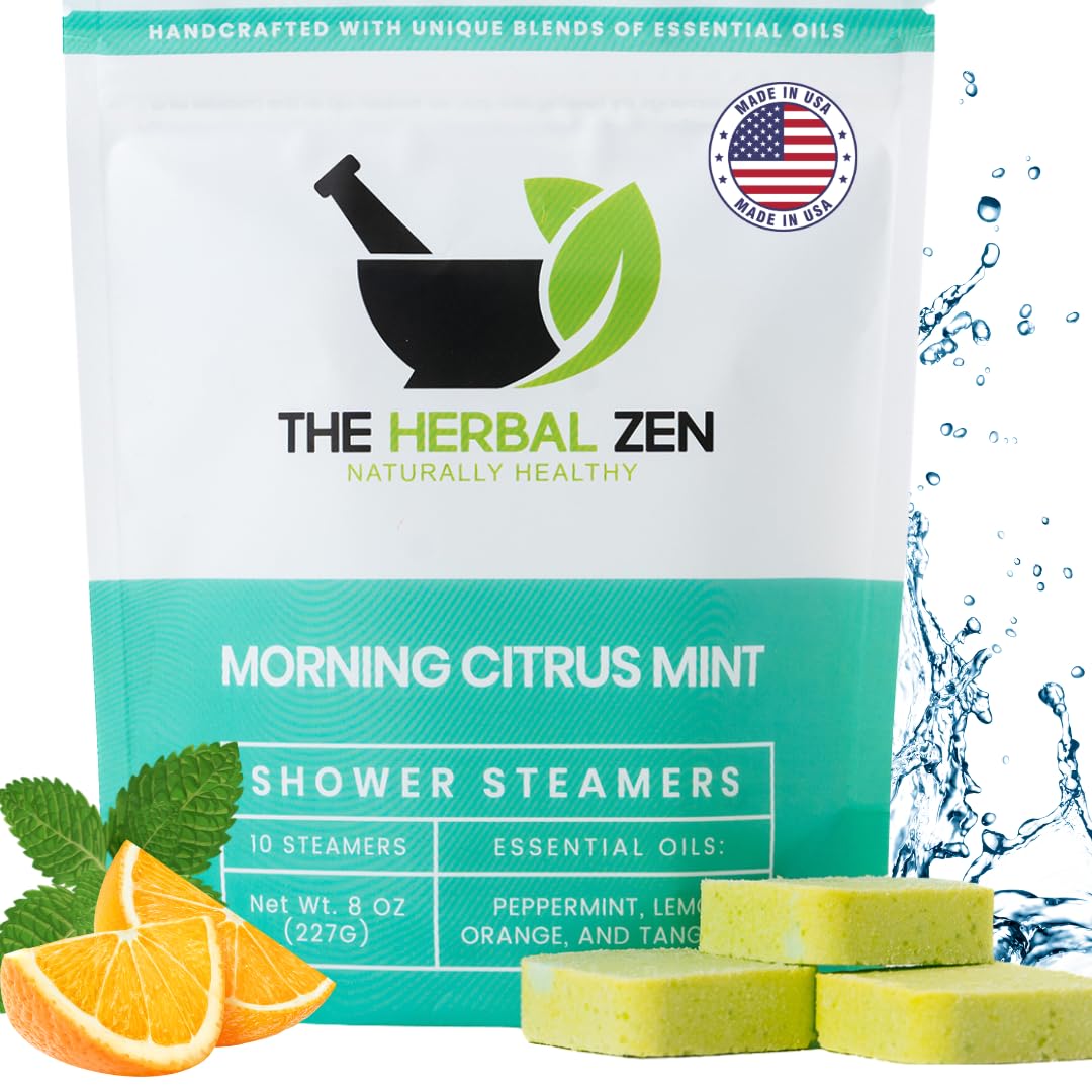 The Herbal Zen front packaging showing energizing citrus blend benefits