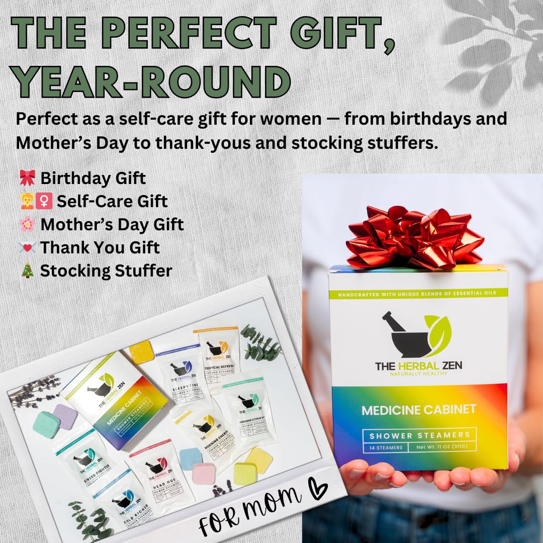 The Herbal Zen gift box staged in a bathroom for thoughtful present ideas
