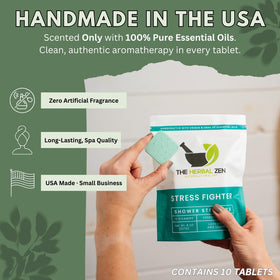 The Herbal Zen open box with ten tablets ready to gift or use