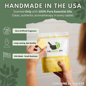 The Herbal Zen back label displaying ingredients and preservative-free benefit