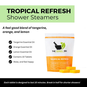 The Herbal Zen close-up showing steamer texture and natural ingredients