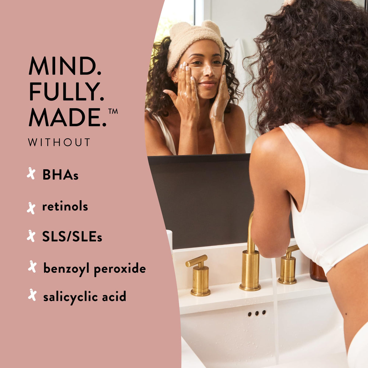 The Honest Company bottle beside common items showing 8 fl oz scale benefit