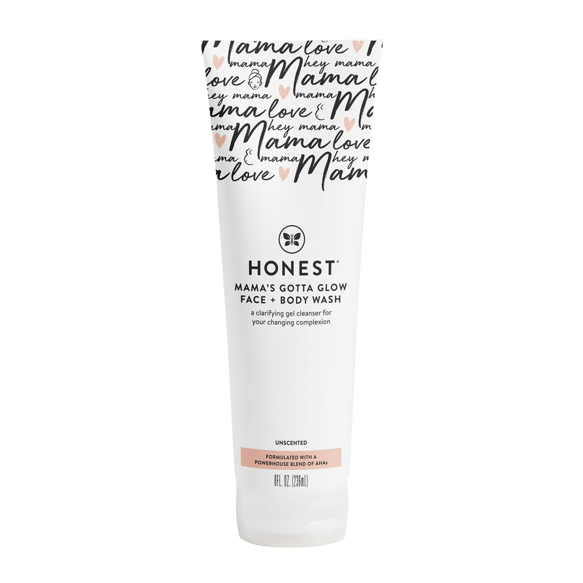 The Honest Company front packaging showing clean pregnancy-safe cleanser benefit