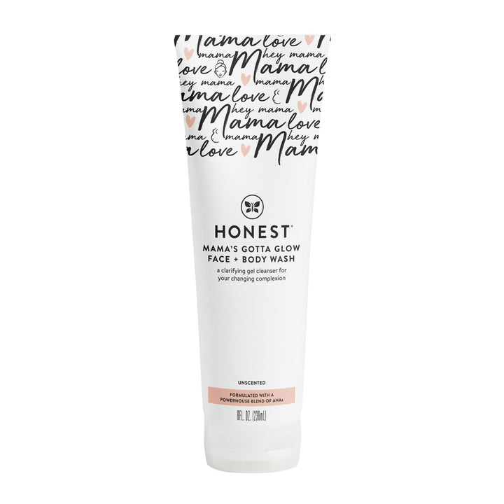 The Honest Company front packaging showing clean pregnancy-safe cleanser benefit
