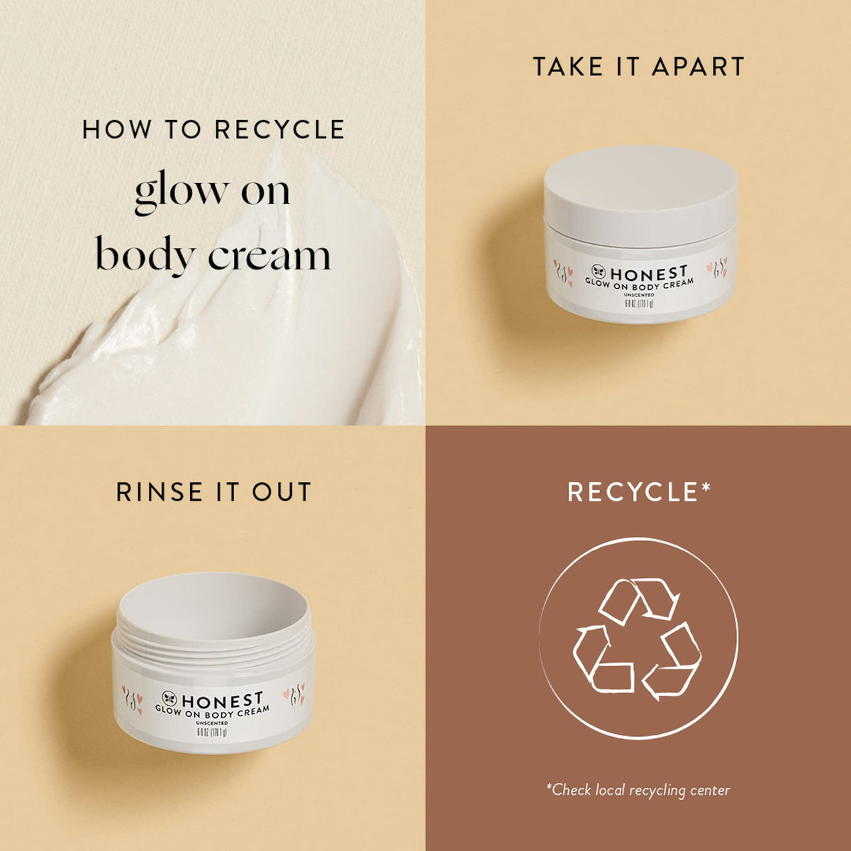 The Honest Company ingredients flatlay with natural oils and butters indicating gentle formulation