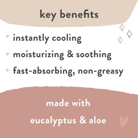 The Honest Company label detail highlighting ingredient callouts and product claims