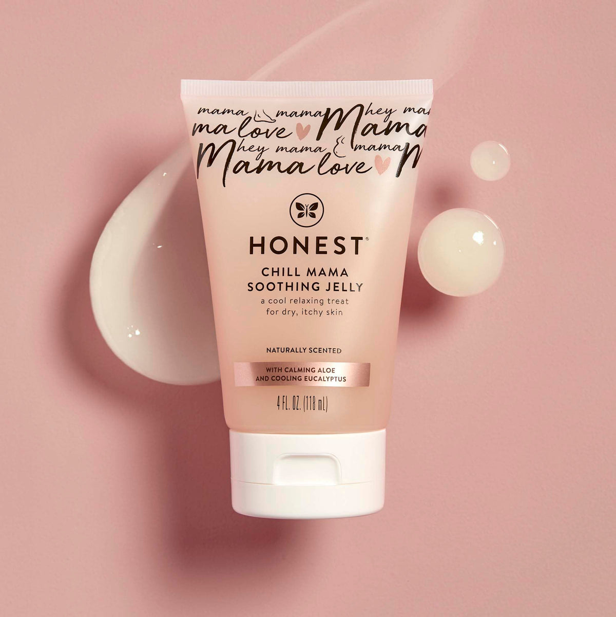 The Honest Company jelly on palm demonstrating smooth spreadability and quick absorption