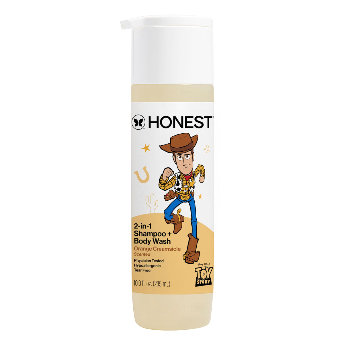 The Honest Company front packaging showing Orange Creamsicle scent and benefit