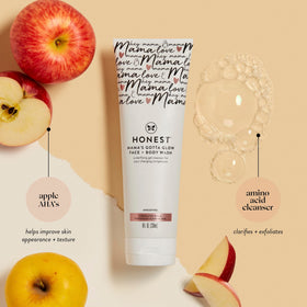 The Honest Company pump close-up revealing smooth gel texture and easy dispensing